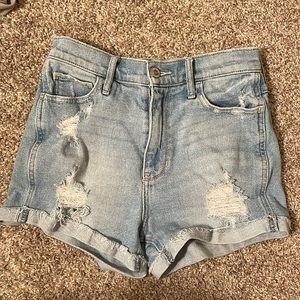 Hollister ultra high rise jean shorts